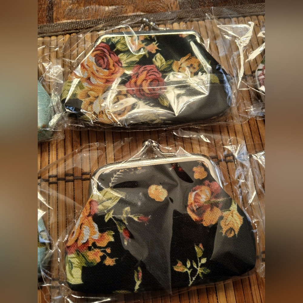 Canvas Coin Purses - Picture 3 of 8
